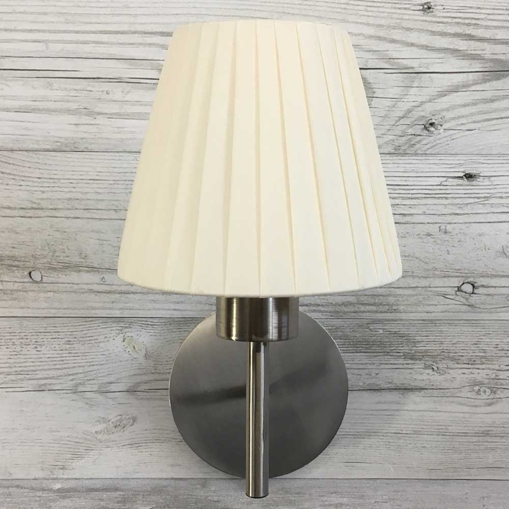 Cream Pleated Candle Lampshade